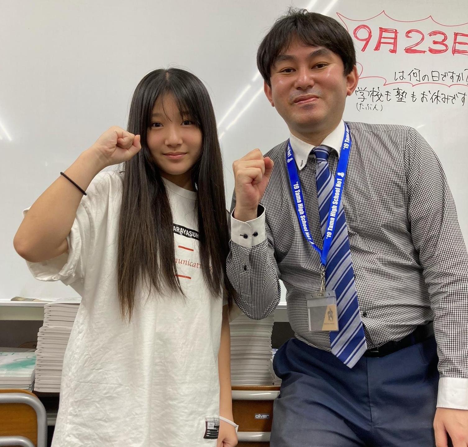 【理科28点UP！】<br>長沢中 3年 佐藤 結衣さん