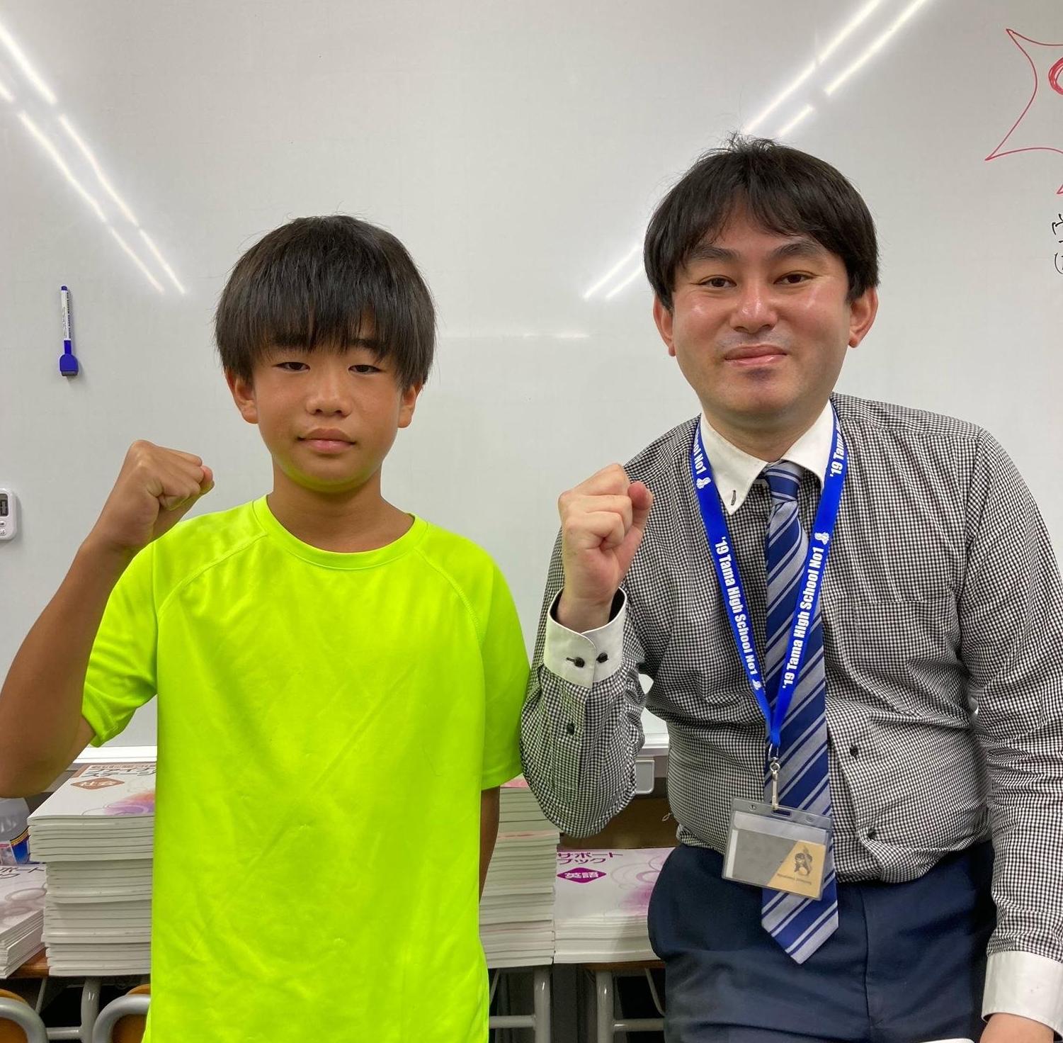 【英語22点UP！】<br>金程中 2年 金井 悠悟さん